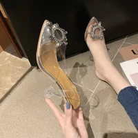 2022 fashion rhinestones gladiator silver high heels ankle strap strappy sandals women sexy stiletto party bridal shoes