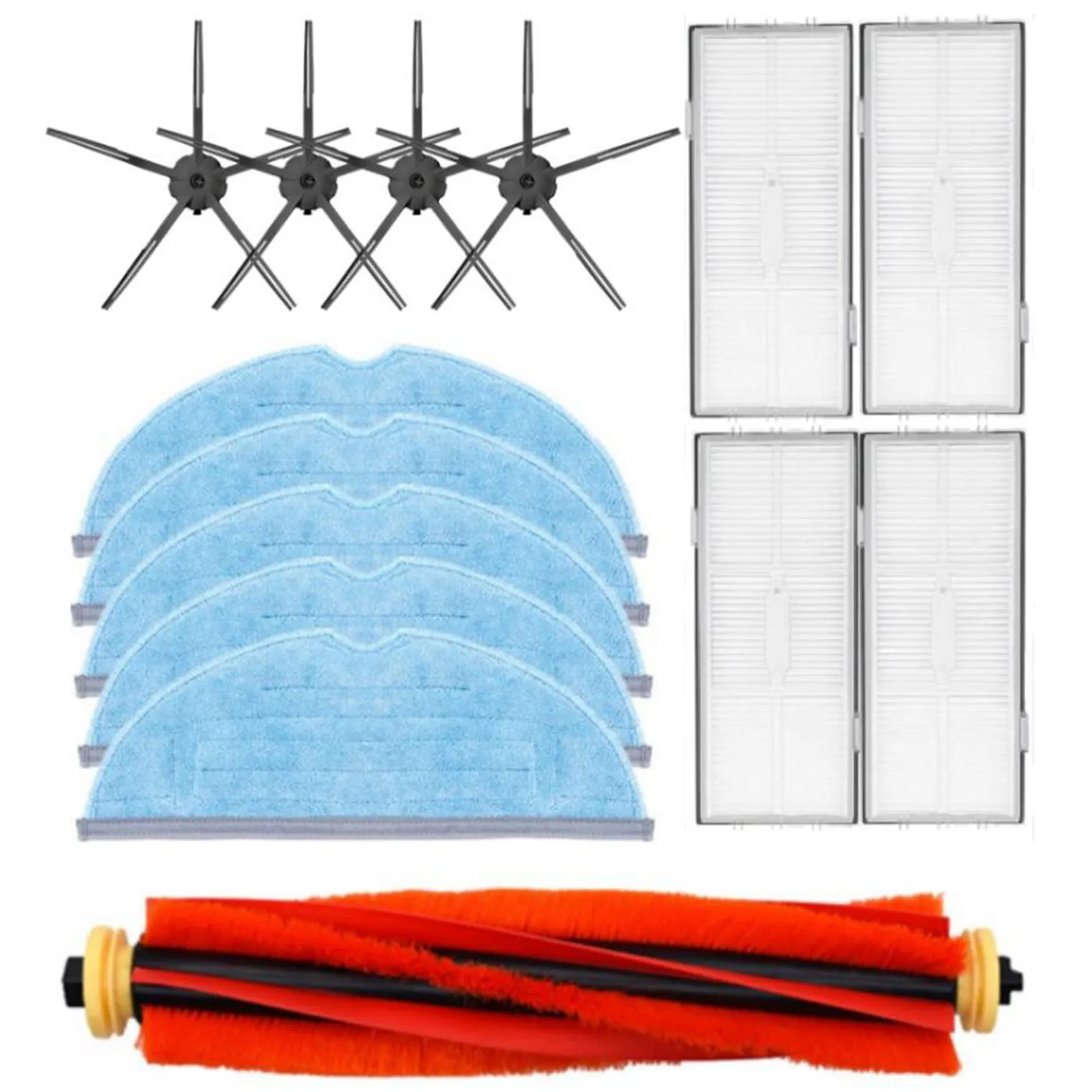 

for Roborock S7 T7 T7Plus of Washable Filter Detachable Main Brush Mop Cloth Side Brush Robot Vacuum Cleaner Parts B