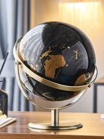 world globe modern home decor rotating globe with bracket office desktop decoration geography education toy map student gift