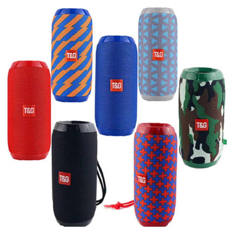 

TG117 Outdoor Speaker Bluetooth Wireless Bass Column Waterproof Outdoor Music Vibro Speakers TF Card FM Subwoofer Loudspeaker