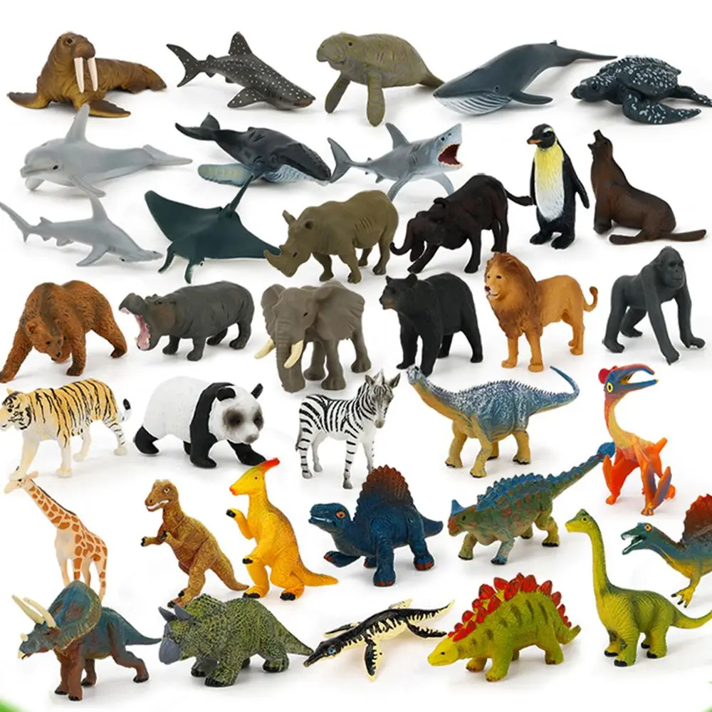 

12 шт./компл. новые обучающие игрушки для детей, мини-Имитация животных, морские динозавры, модель животного