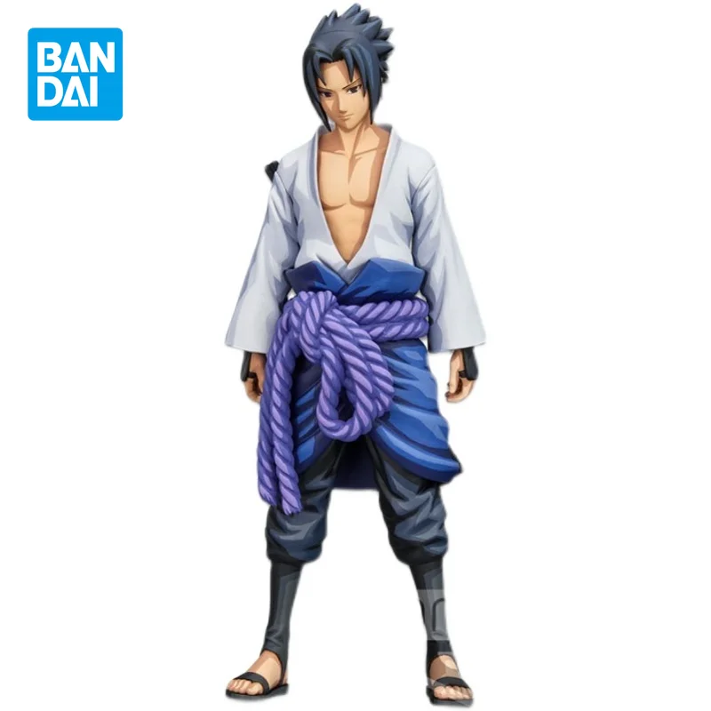 

Фигурка Bandai из аниме «Наруто», оригинальная цветная комиксная экшн-фигурка треута Учиха Саске, игрушки для детей, подарок, Коллекционная модель куклы
