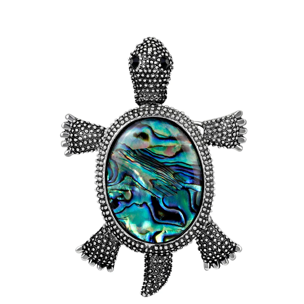 

1Pc Pin Novelty Breatipin Turtle Shaped Pin Rhinestone Pin for Lady Woman