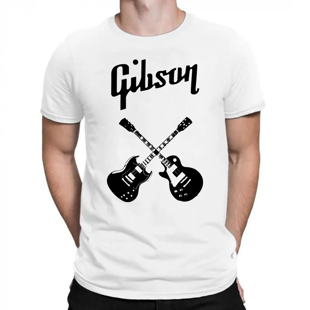 

Cool Gibson Guitar Graphic Tee Mens Gibson T-shirt Rock Grunge Music Lover Tees Hipster Tops Hip Hop Shirt Casual Tops