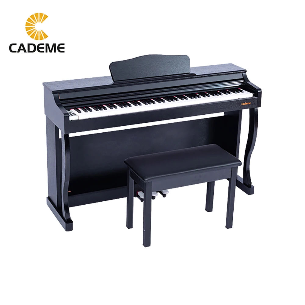 

Цифровое пианино для начинающих, черная деревянная электронная клавиатура для детей с ЖК-экраном, разъем для наушников, MIDI, педаль 54x33x16 дюйм...