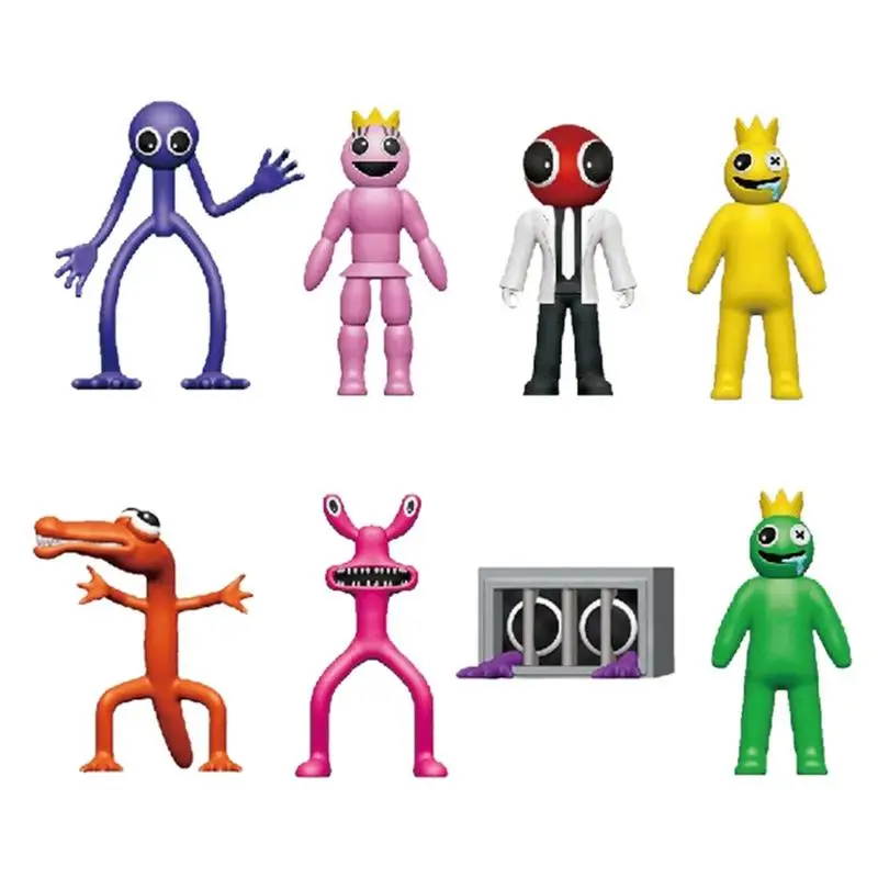 

8 шт./16 шт., Разноцветные фигурки героев мультфильма «ужасы»