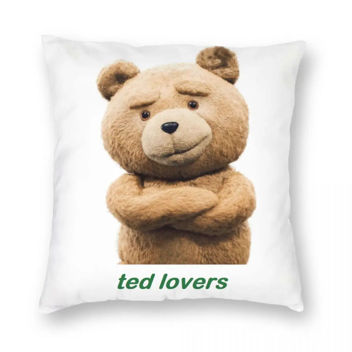 

Ted Lovers Teddy Bear Pillowcase Double-sided Printing Polyester Cushion Cover Gift Pillow Case Cover Home Wholesale 40X40cm
