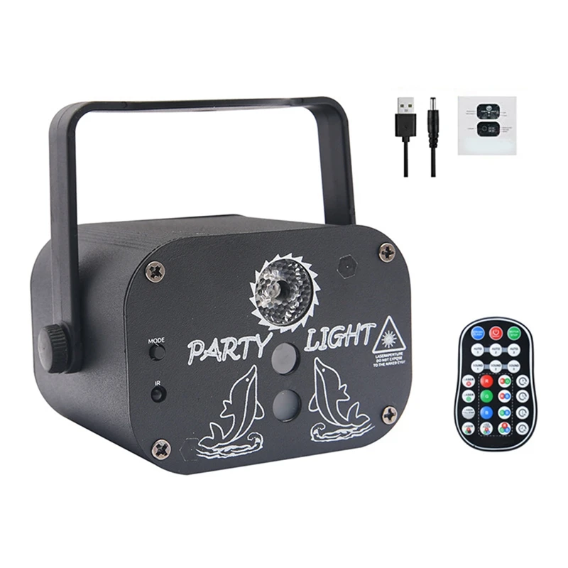 

Promotion! DJ Stage Lights With Remote Control And Sound Activation, Disco 3-In-1 LED Lighting Effect Mode With 60 Light Modes,