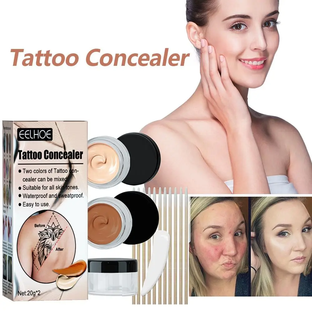 

Accessories Skin Acne Marks Birthmark Foundation Cream Tattoo Cover Up Tattoo Concealer Skin Concealer Set Freckles Scars Cover