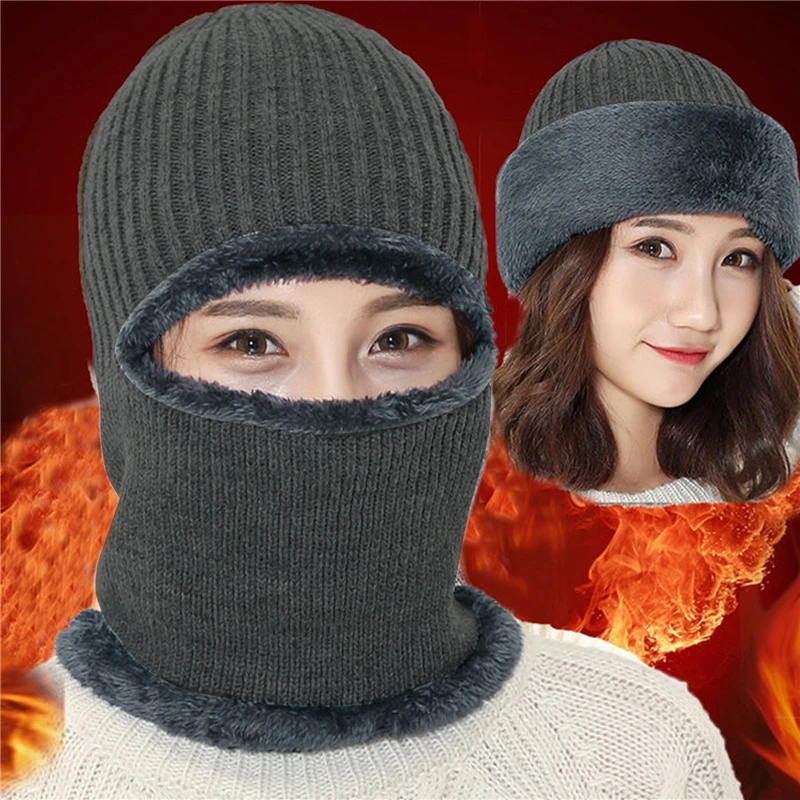 

Коралловая флисовая зимняя шапка шапки Мужская шапка шарф теплая дышащая шерстяная вязаная шапка для женщин двухслойная Защитная шапка