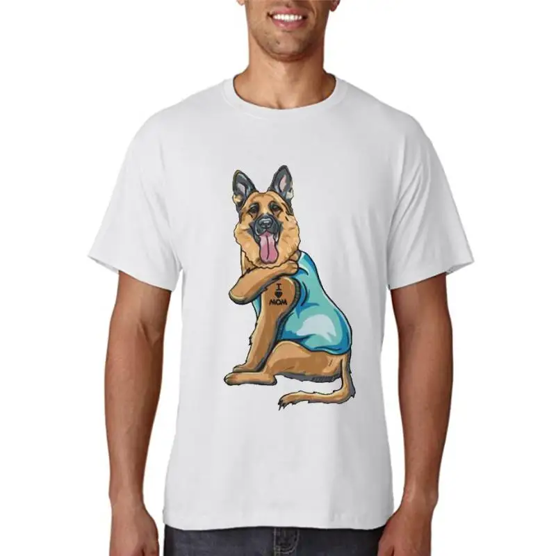 

Женская футболка с коротким рукавом и принтом в виде собаки