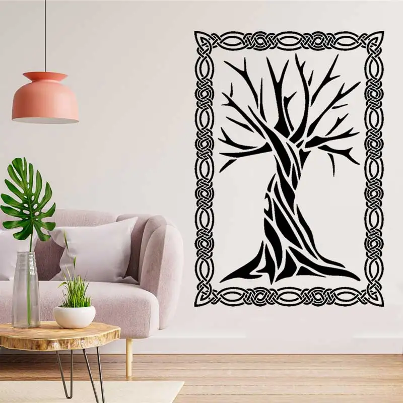 Современные стильные настенные наклейки с деревом для школьной библиотеки, кабинета для учебы, спальни, гостиной, домашнего декора, искусства, виниловых наклеек, обоев, подарка 7 на.