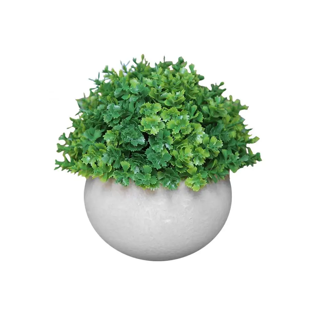 

Artificial Potted Grass Ball Simulation Grass Plant Decor Home Office Table Decoration