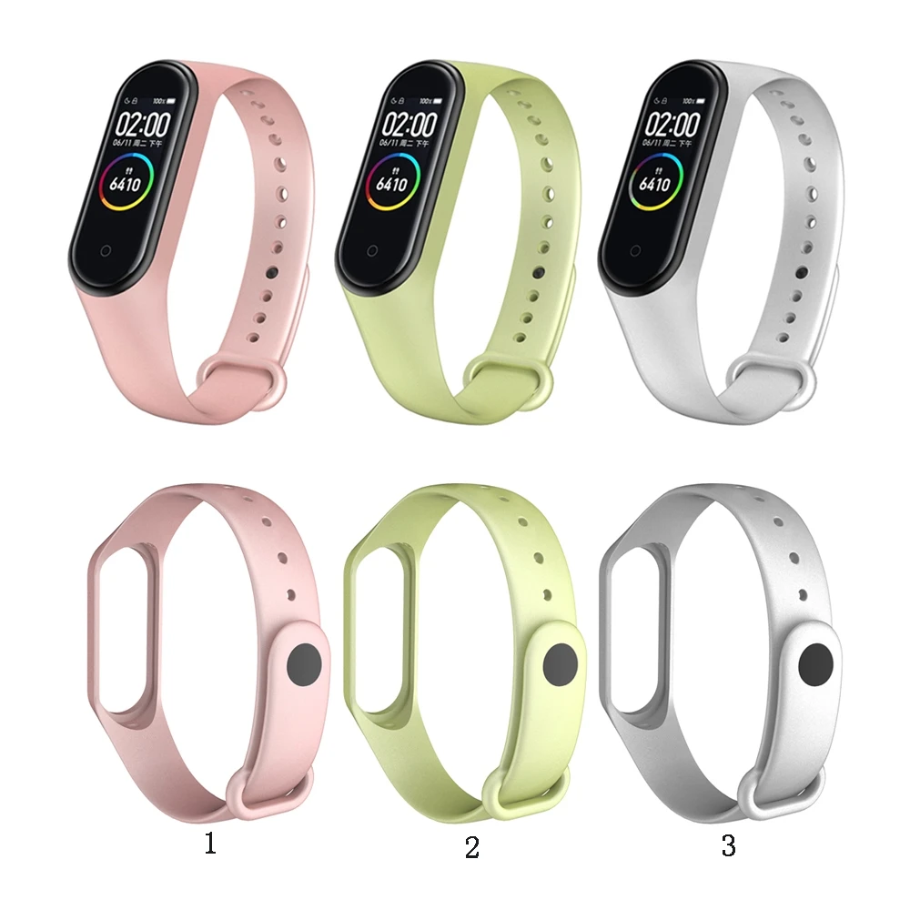

Shiny Wrist Strap for Xiaomi Mi Band 6 Miband 3 4 5 6 Silicone Band