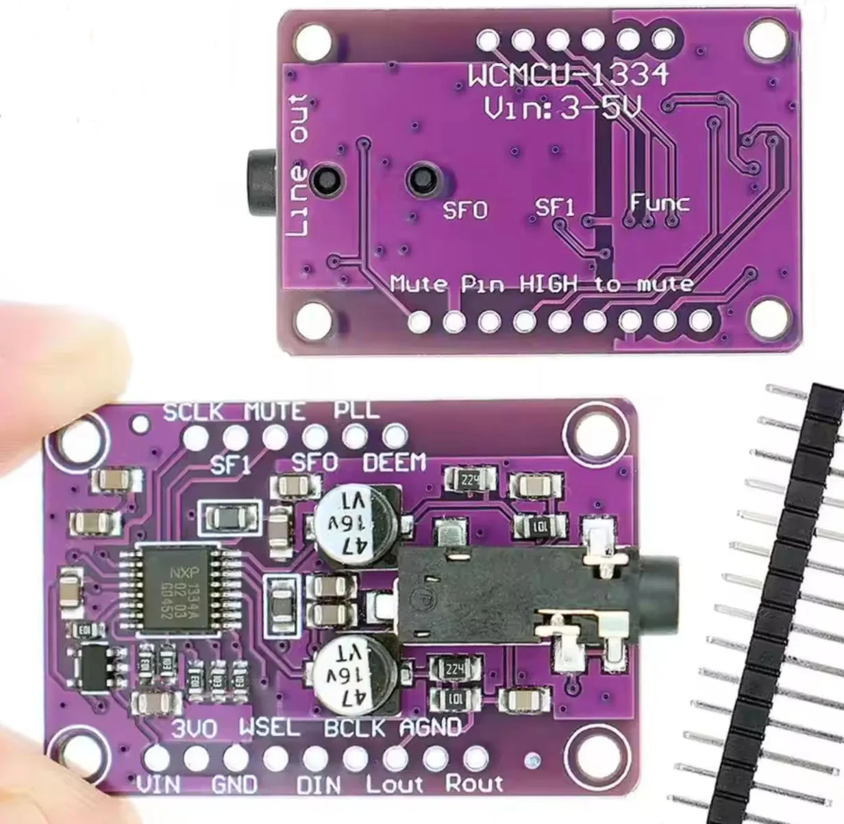 Модуль ЦАП TENSTAR UDA1334A, декодер аудио I2S, стереофонический аудиодекодер для Raspberry Pi (art.: 3920db85cfa50) - 3920db85cfa50