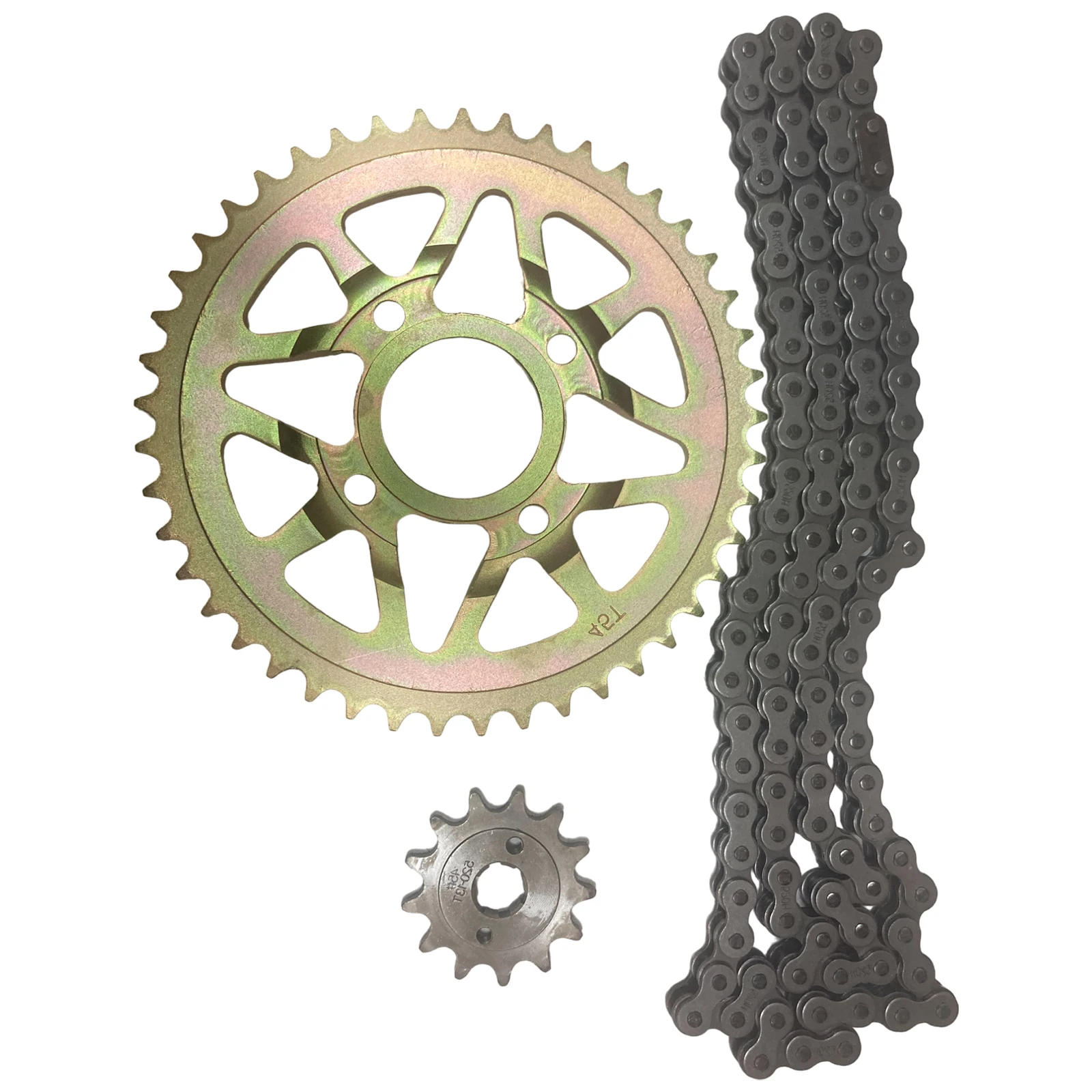 1 комплект улучшенной тягової цепи (2 * поворота + цепочка) для детали Italika DM150 #