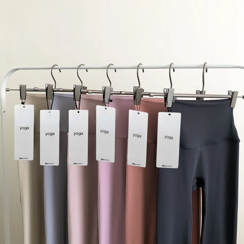 With Logo Yoga leggings women for gym Trackless nude feeling high waist nylon fitness yoga pants exercise Leggings for fitness