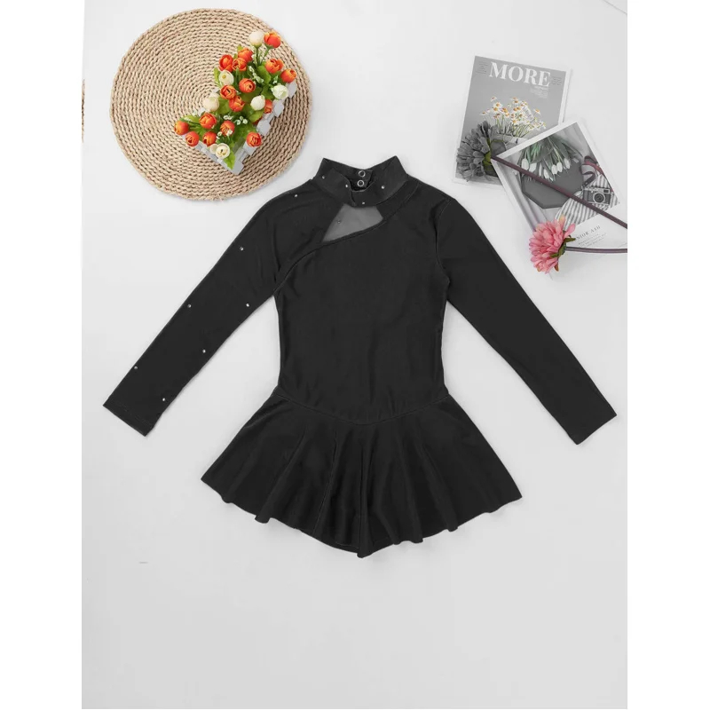 Детское балетное трико для девочек платье фигурного катания на коньках