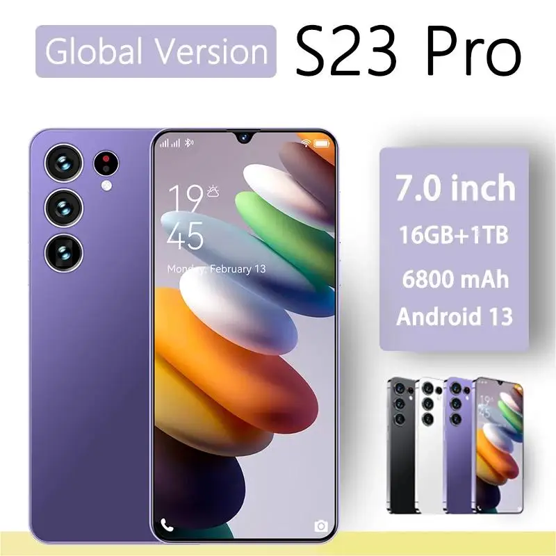

Смартфон S23 Pro, 7,0 дюйма, 16 ГБ + 1 ТБ