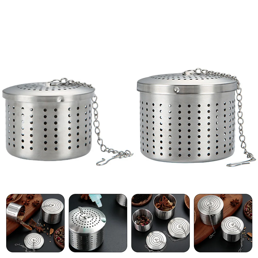 

Tea Infuser Strainerfilter Basket Cooking Spice Seasoning Stainless Bag Herb Steel Steeper Leaf Loose Metalginger Kitchen
