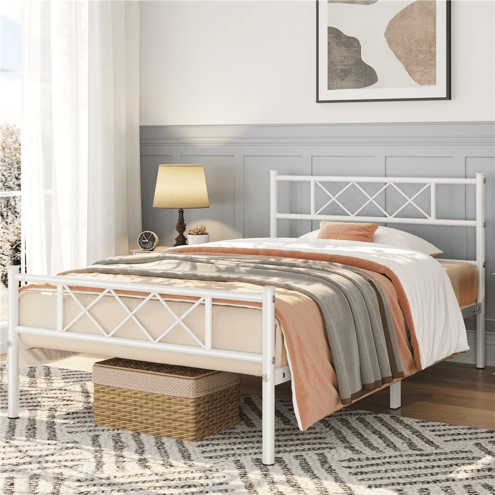 

Easyfashion Journee X-Design Metal Platform Bed