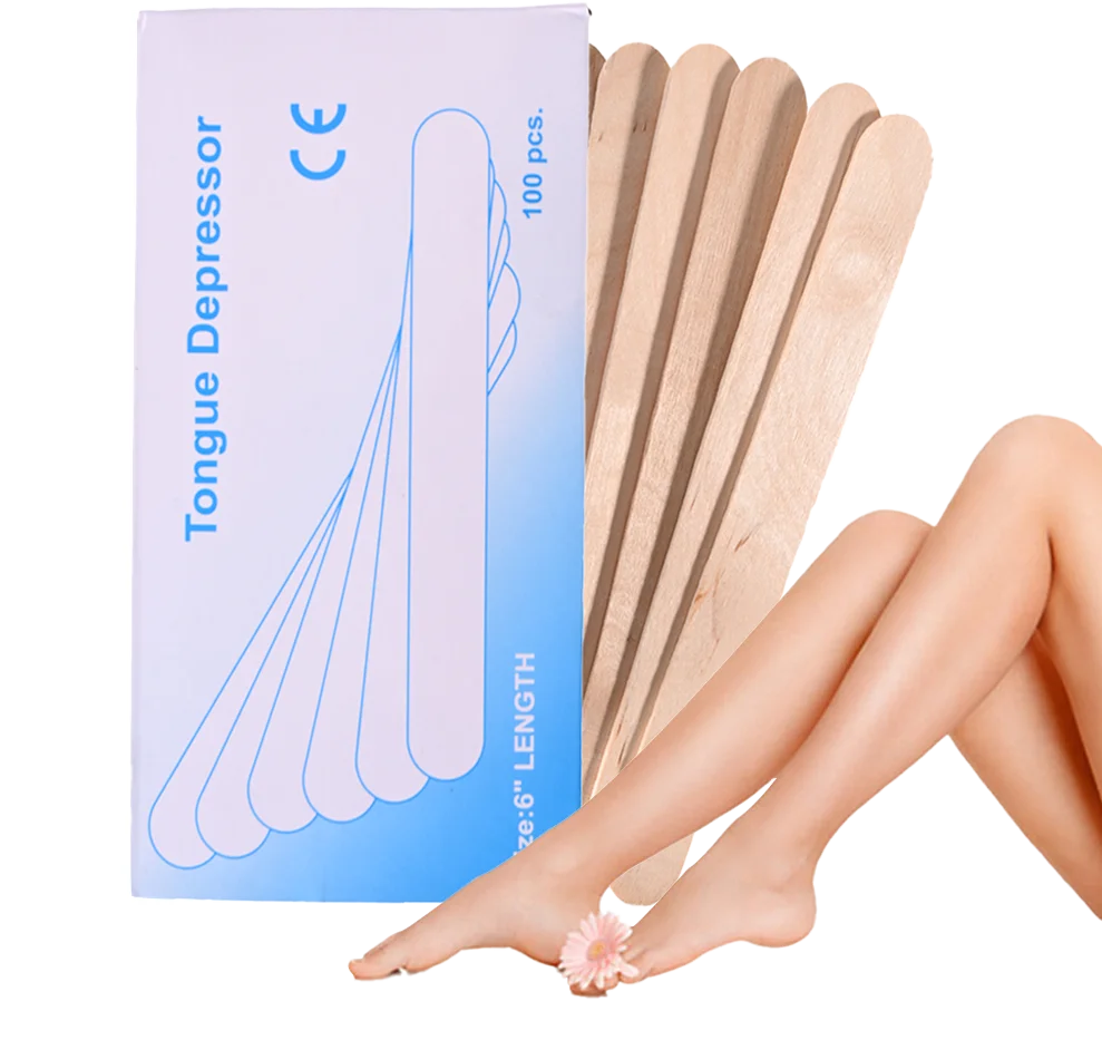 

100 шт., одноразовые деревянные лопатки для тела