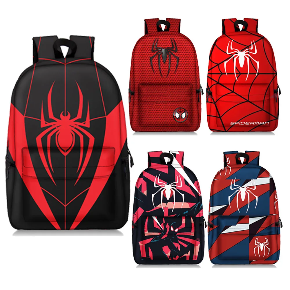 

Disney Spider-Man Backpack Student Schoolbag Reducing Load Protecting The Spine Korean Style Fashion Print Marvel Anime Backpack