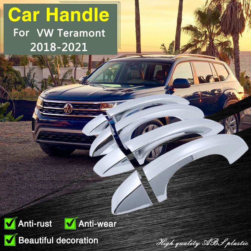 

for Volkswagen VW Teramont Atlas CA1 2018 2019 2020 2021 Chrome Door Handle Cover Car Accessorie Style Stickers Protective Film