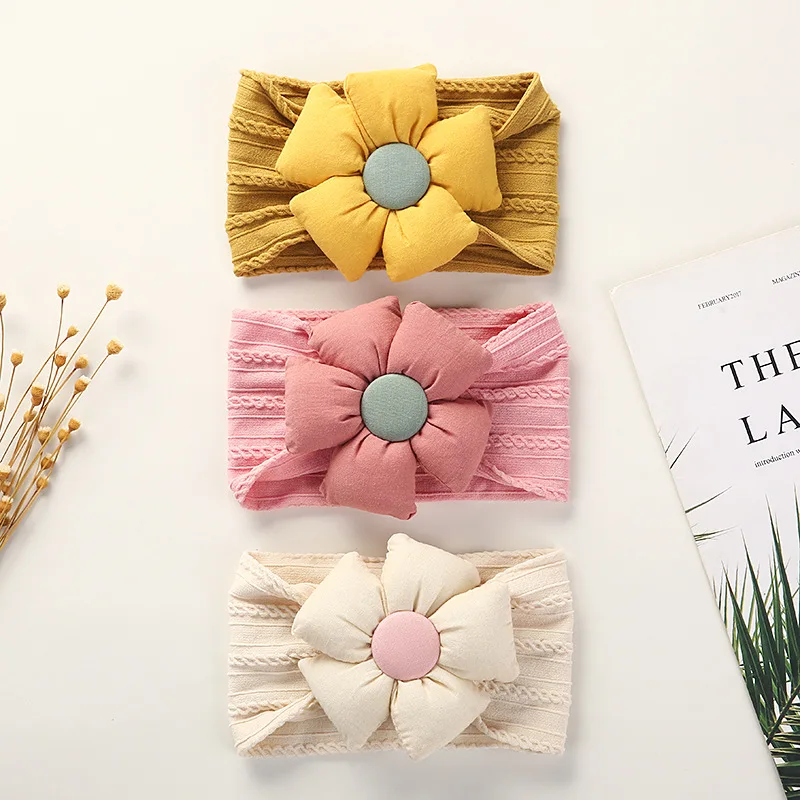 

Lovely Flower Baby Hat Soft Baby Girl Hat Turban Spring Infant Toddler Newborn Baby Cap Bonnet Headwraps Kids Hat Beanies