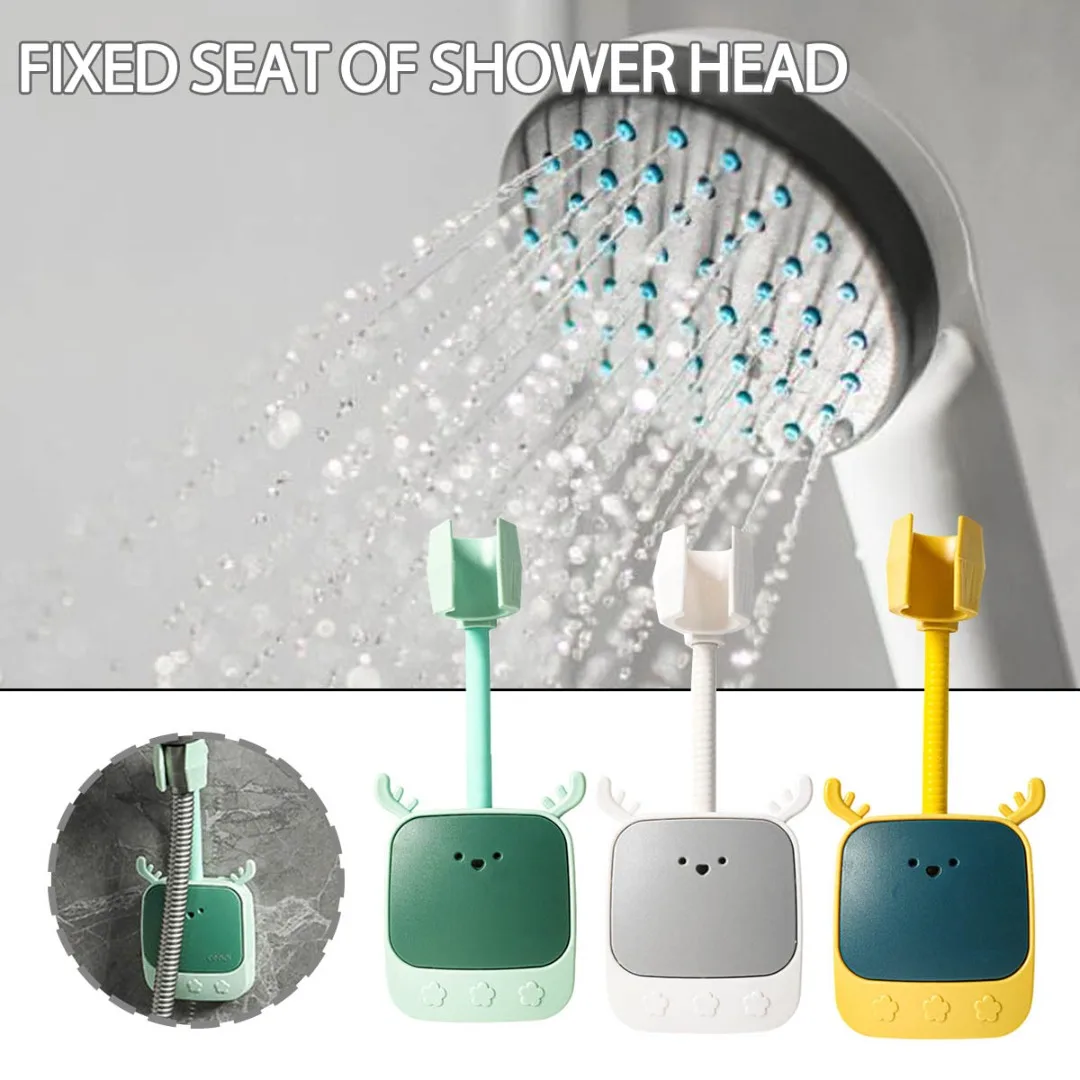 

Крепежные скобы для душа, самоклеящийся кронштейн для душевой лейки, регулируемый держатель, настенные крепления, крючки, без отверстий, аксессуары для ванной комнаты