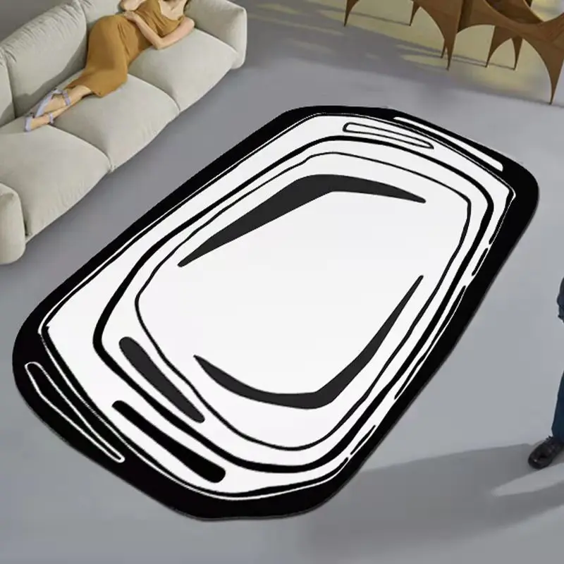 

Несимметричный коврик Ins, современный креативный строительный коврик, украшение для спальни и девушки, коврик для кровати, домашний декор