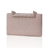 celebrity dress evening bags square diamond gold pu clutch bag luxury rhinestone womens handbag wedding purse shoulder bag