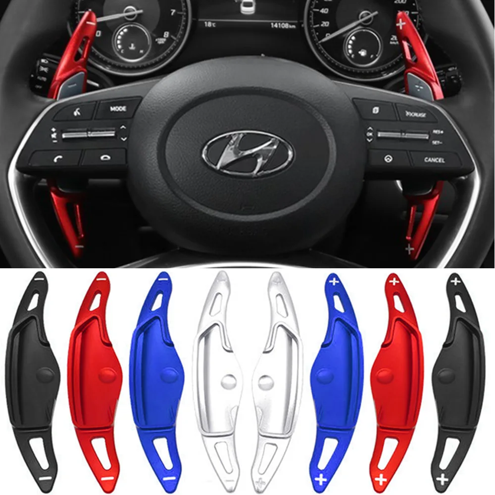 Steering Wheel Shifter Paddle Extension For Hyundai 2022 Sonata N Line Tucson Elite NX4 Creta Santa Cruz Staria Car Accessories