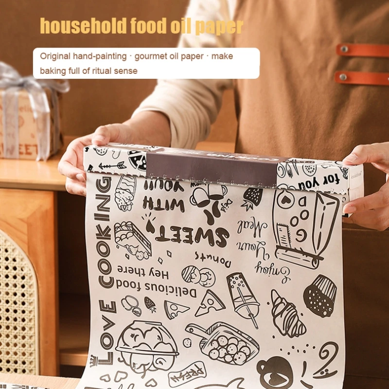 

Air fryer Silicone Oil Paper Baking Liner Oil Absorbing Paper Household Oven Baking Pad for Food Fried Chicken French Fries Cake