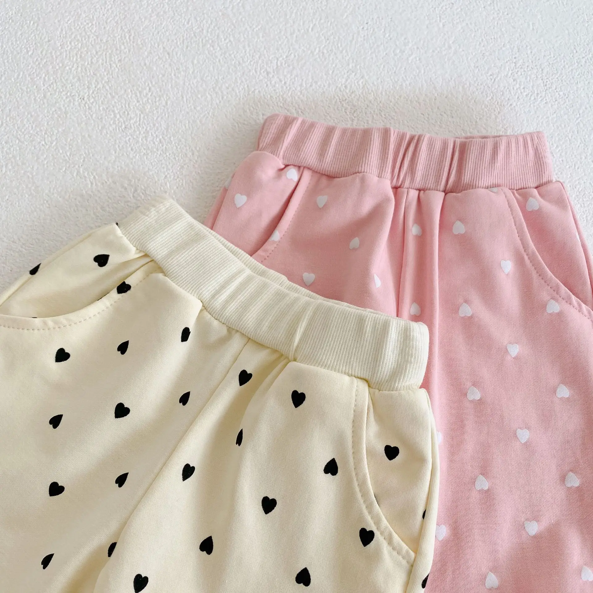 2022 Autumn Baby Girls Long Sleeve Tracksuit Love Print Round Neck Sweatshirt Top + Trousers Leggings Sports Suit T shirt Sets