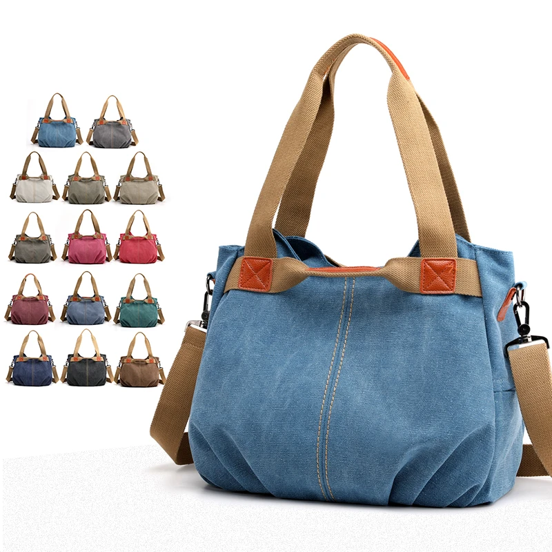 

Canvas Hobos Bags for Women Purses and Handbags Designer Large Capacity Leisure Shoulder Bags for Travel Weekend Outdoor Bolsas