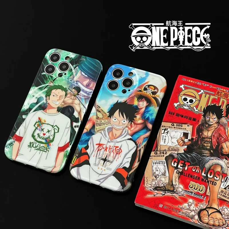 

For IPhone 7 8 Plus Case Fashion Anime One Piece Cover for IPhone 11 12 13 Pro X XR XS Max Shockproof Phone Case IPhone 13 Case