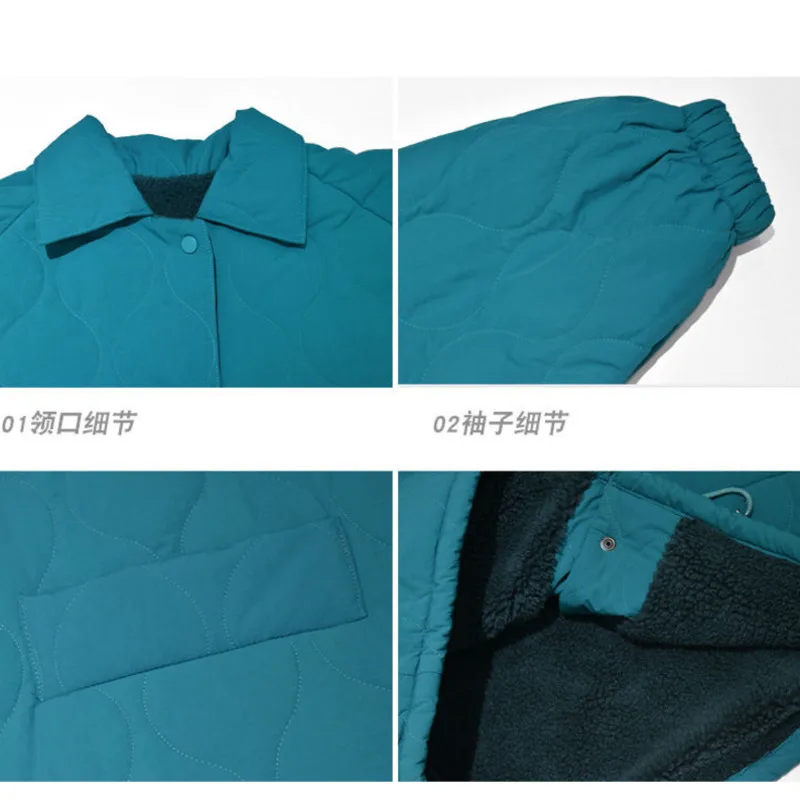 Pink Coats Woman Winter Women Puffer Streetwear Puffy Jacket Female Coat Parka Outerwear Snow Wear Harajuku Gothic Velvet Inside