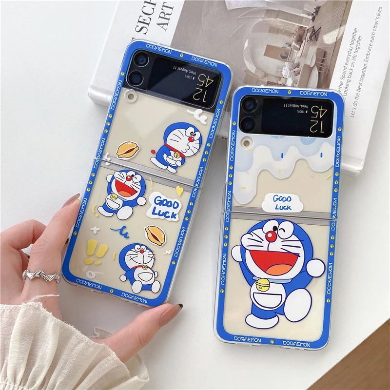 

Anime Doraemon Crayon Shin Chan Ranking Of King Korean Style For Samsung Galaxy Z Flip Fold 3 4 5 Cover Phone Case Toy Gift