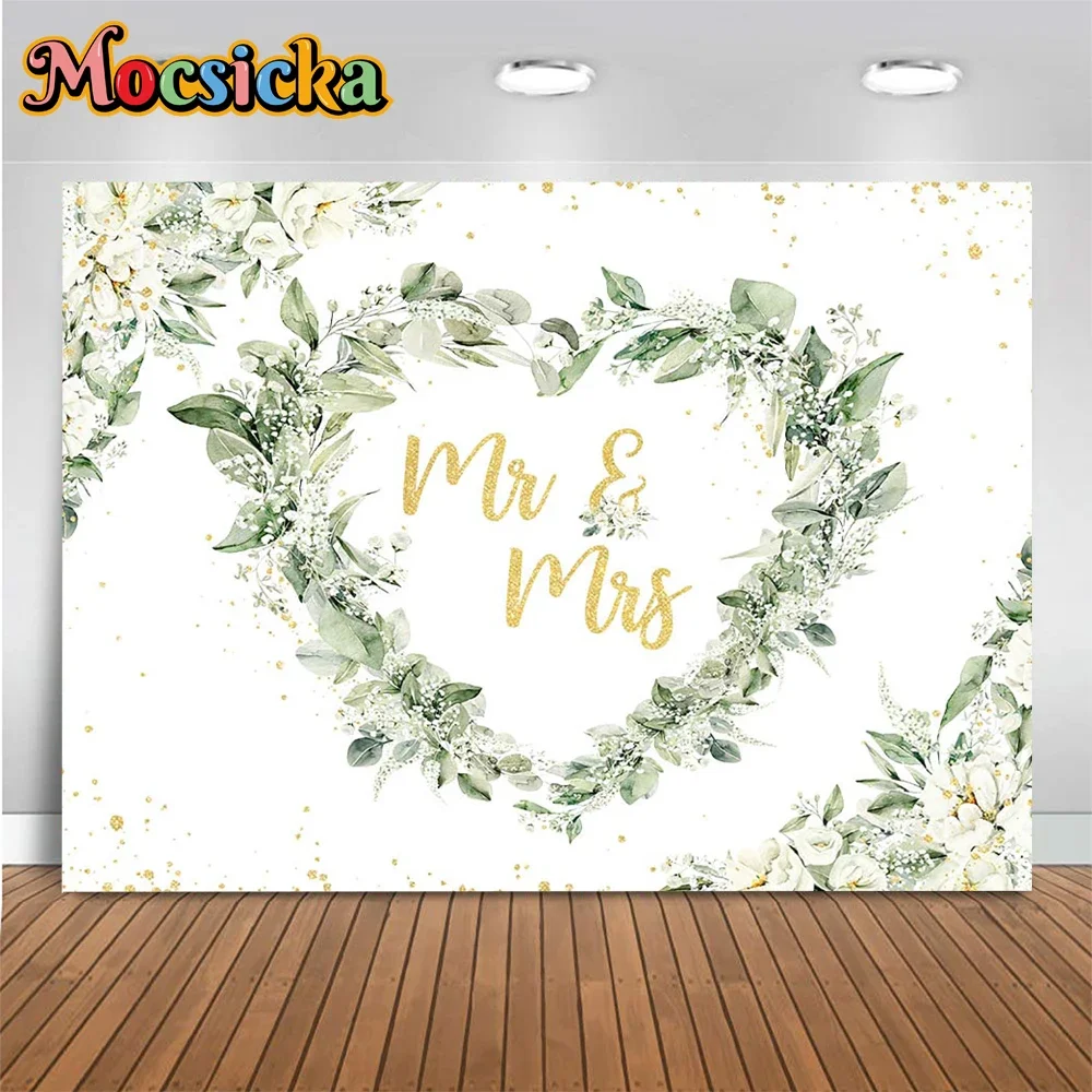 Фон для фотосъемки с изображением цветов и листьев