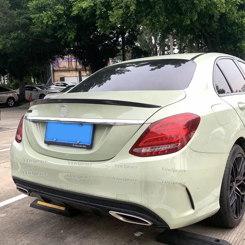 

Для Mercedes-Benz C-Class W205 2014 2015 2016 2017 2018 2019, спойлер из АБС-пластика, цвет праймера, задний спойлер для губ багажника, крыло