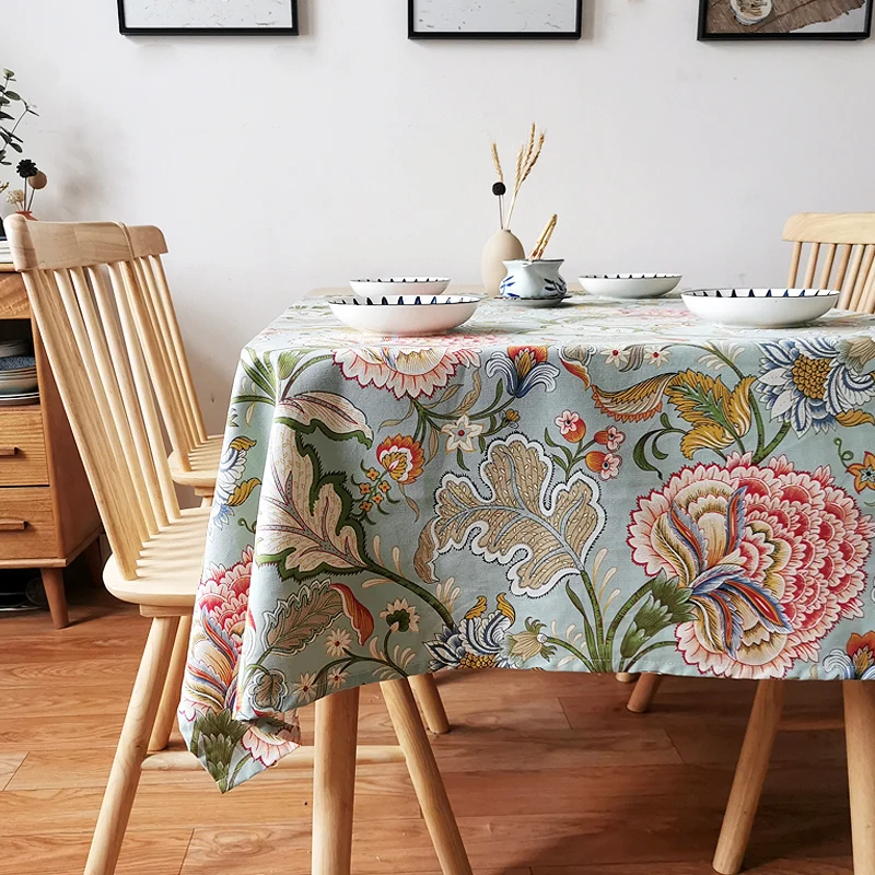 

Morandi color tablecloth rectangular style cotton linen desk dining table tea table cloth tablecloth pastoral style