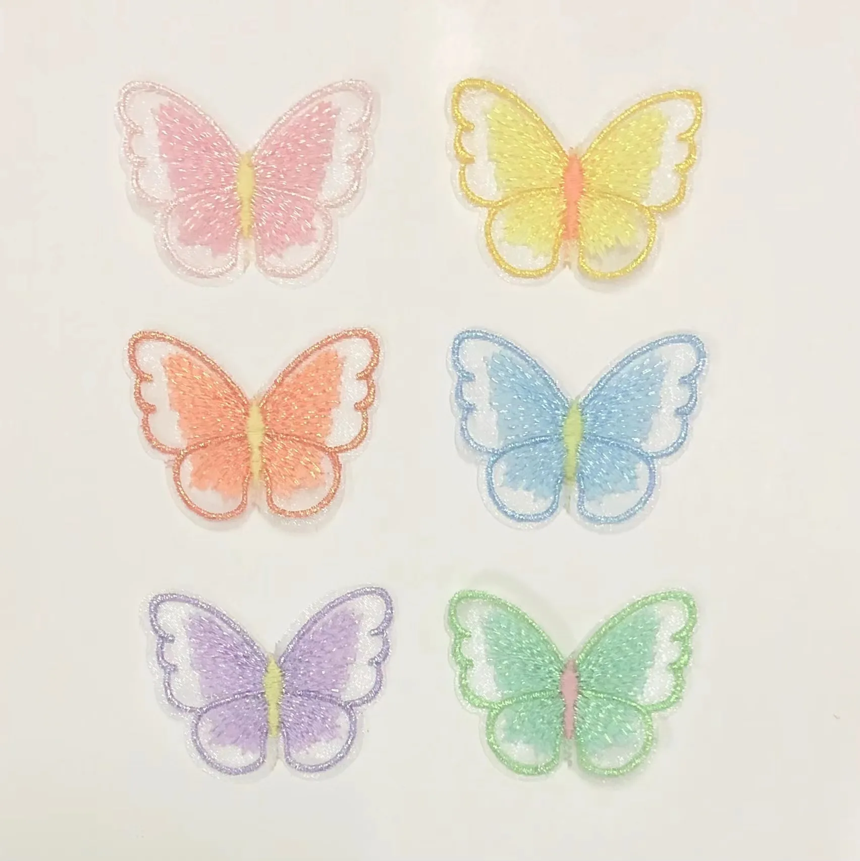 Ful Butterfly Organza Embroidered Butterfly Hair Clip Accessories Mesh Illusion Butterfly Hair Ornaments Clothing Acc