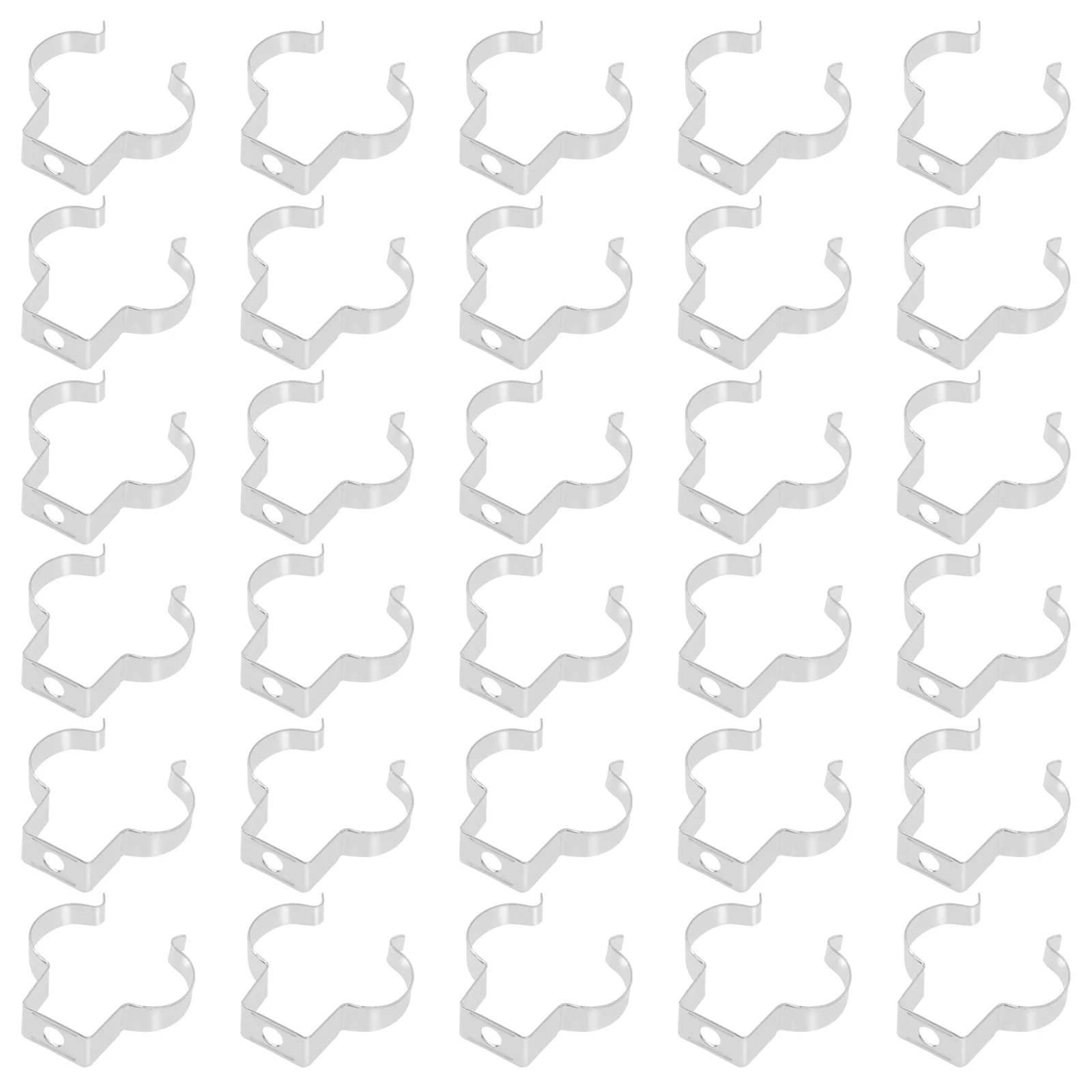 

30pcs Lamp Support Metal Fluorescent Light Holder LED Rope Light Clip Pipe Clamp