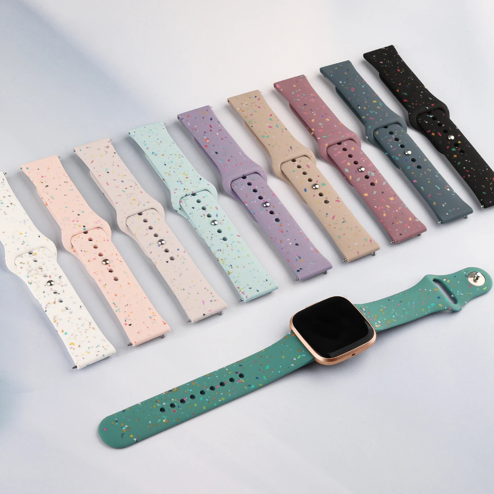 Мягкий силиконовый ремешок для Fitbit Versa 1/Versa 2/Versa Lite красочный спортивный браслет 2