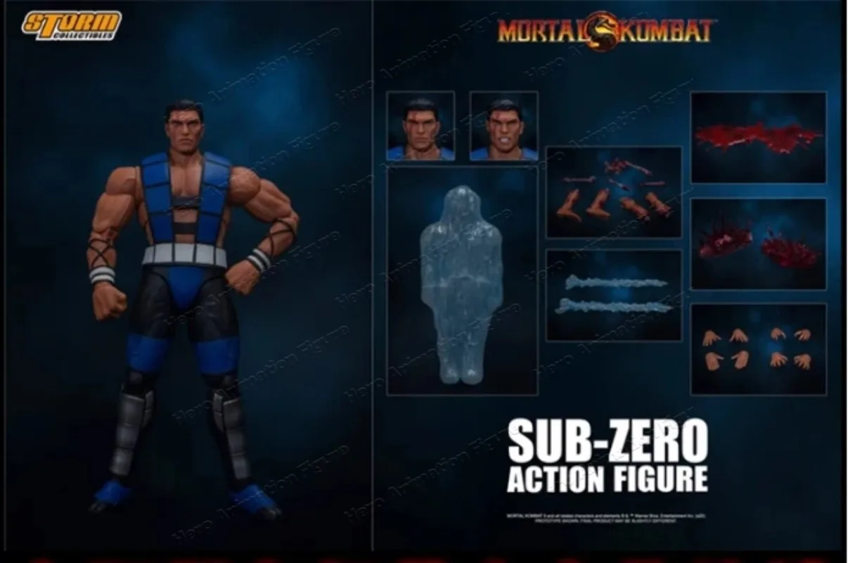 Фото В наличии: Коллекционная фигурка Storm Collectibles в масштабе 1/12, Mortal Kombat Sub-Zero, издание Revealed Edition, классическая модель игрушки №5