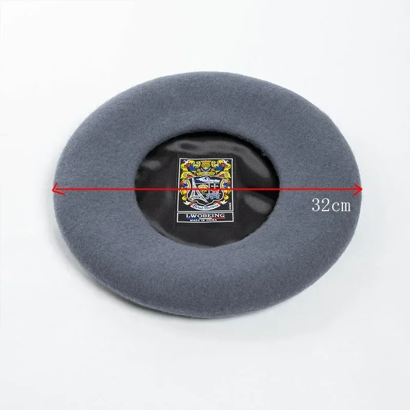 2024 Новые большие береты из 100% шерсти для женщин осень-зима большой берет 32 см