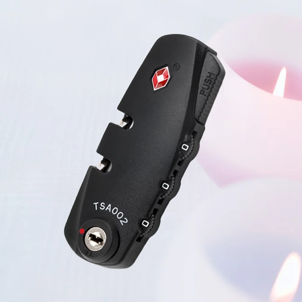 

Portable TSA Customs Code Lock 3 Digit Combination Password Lock Padlock (Black)