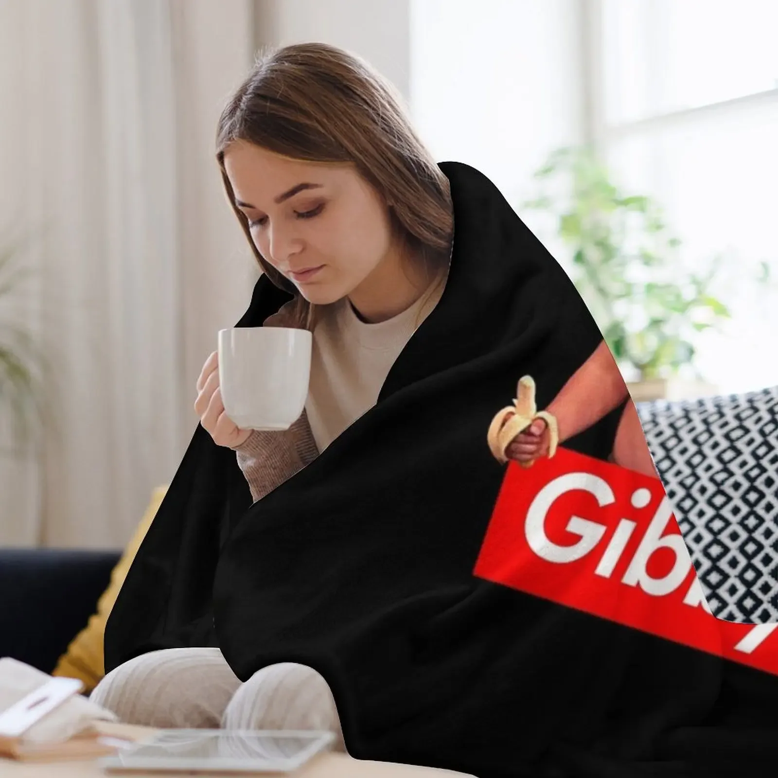 Фото Плед Gibby: уютное одеяло для дома, подарок на Рождество и праздники №3