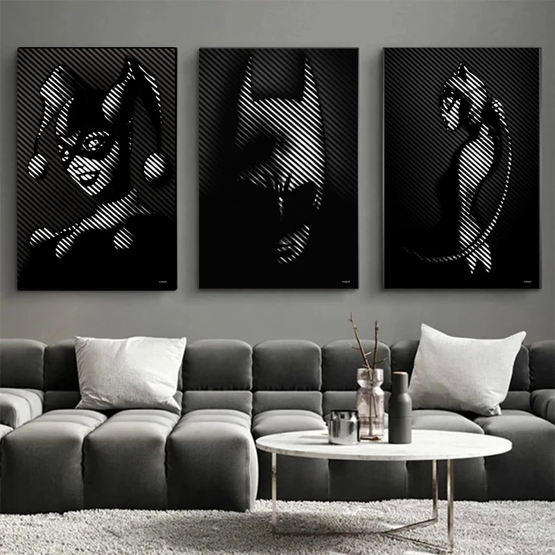 Живопись на холсте DC Marvel супергерой Бэтмен Женщина-кошка Женская фотография